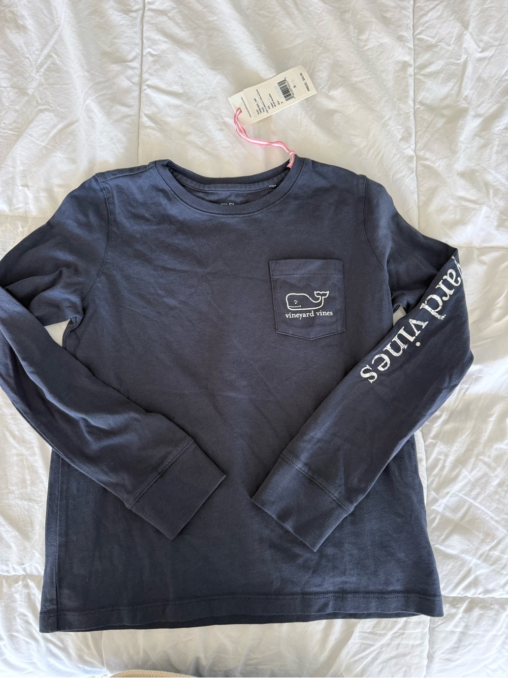 NWT girls VV whale shirt 7/8
